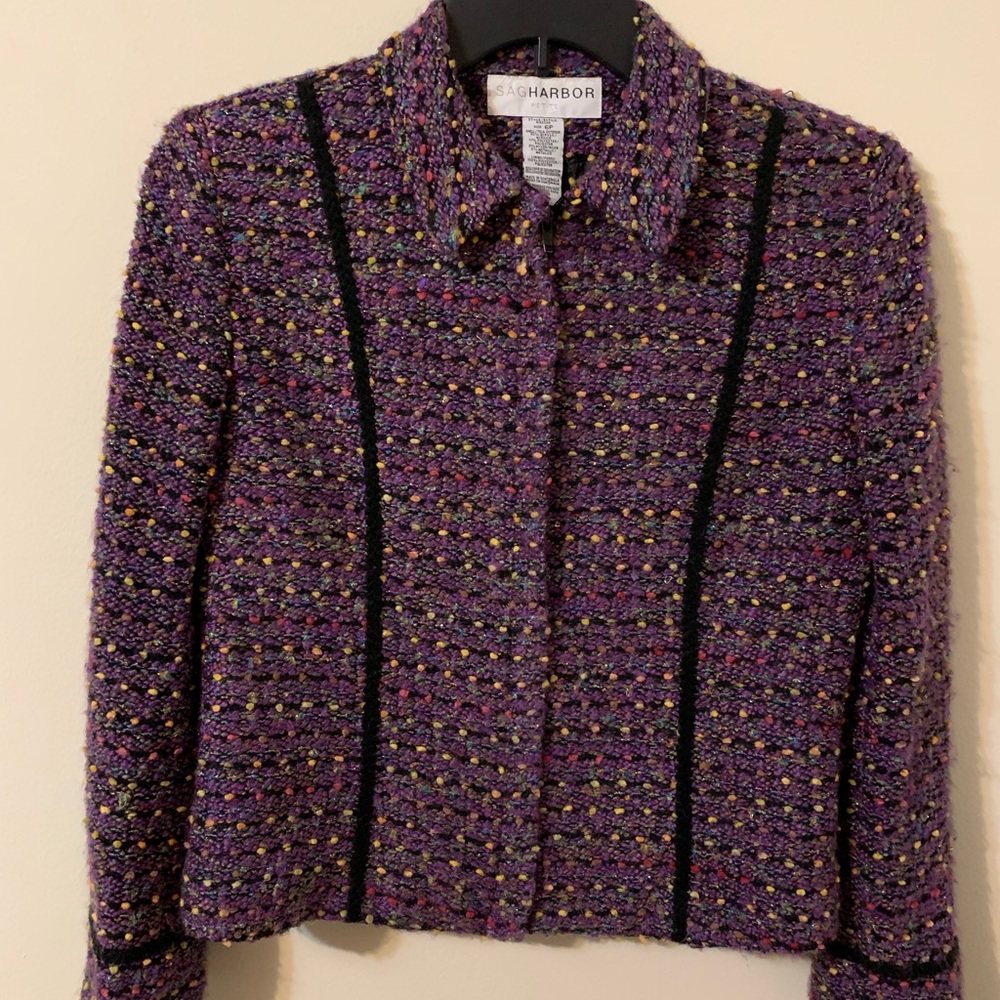 SAG HARBOR PETITE, Zip Up Jacket, Size 6P